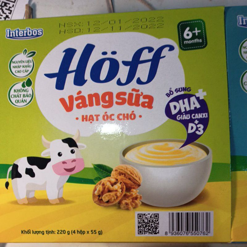 VÁNG SỮA HOFF VỊ VANI/ HẠT DẺ 100G, VIỆT NAM SX