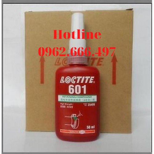 Keo Chống Xoay Loctite 601 - 50ml, Cố định giữa trục và lỗ dùng trong công việc lắp ghép các chi tiết kim loại với nhau