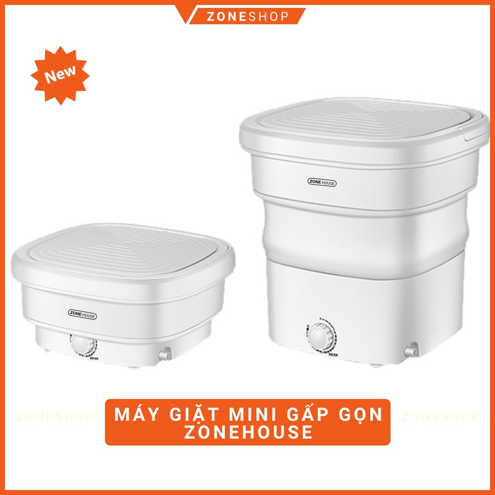 [GIÁSỈ] Máy giặt mini gấp gọn ZoneHouse Yangzi chính hãng, gấp gọn thông minh, vắt khô và khử trùng UV [ZONESHOP]