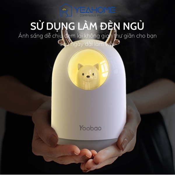 Máy phun sương tạo độ ẩm YOOBAO M106 dung tích 300ml ,chống khô da, bổ sung độ ẩm không khí, tốt cho sức khỏe, làm đẹp