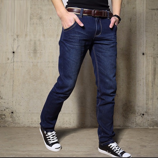 Quần Jean dài Nam Ống suông 03 màu cơ bản chất jean cotton mềm mịn form chuẩn đẹp-VG05