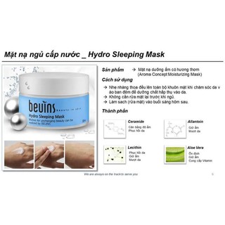 Mặt nạ ngủ Hàn quốc Beuins