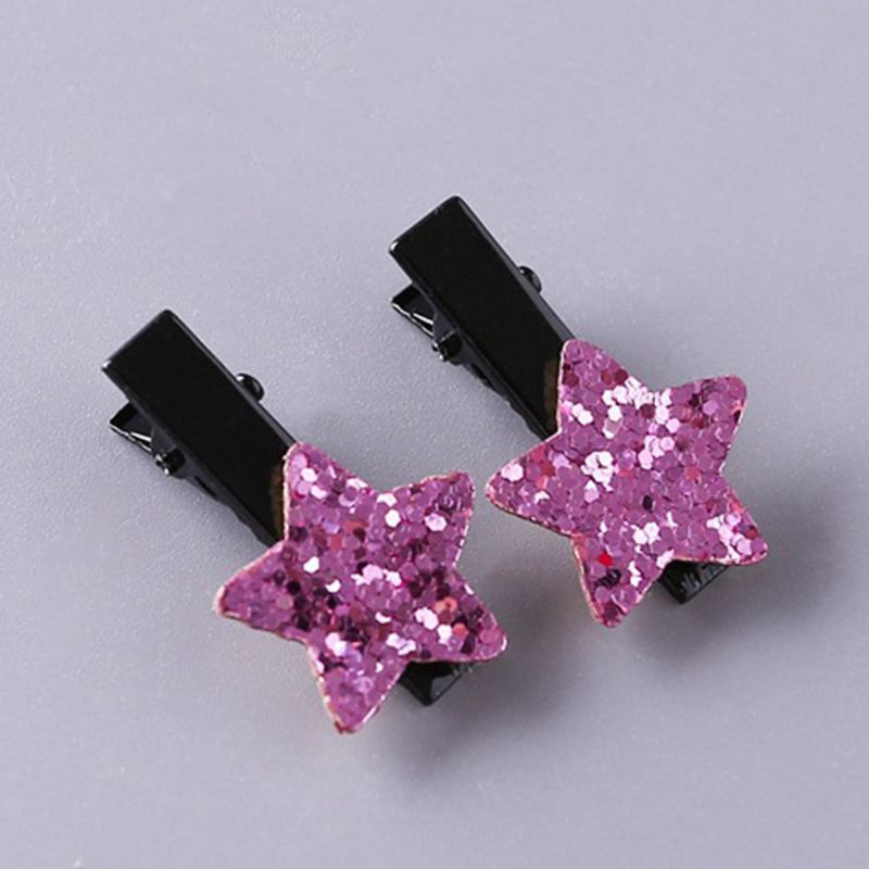 2 Kẹp Tóc Hình Ngôi Sao Lấp Lánh Cho Bé Gái