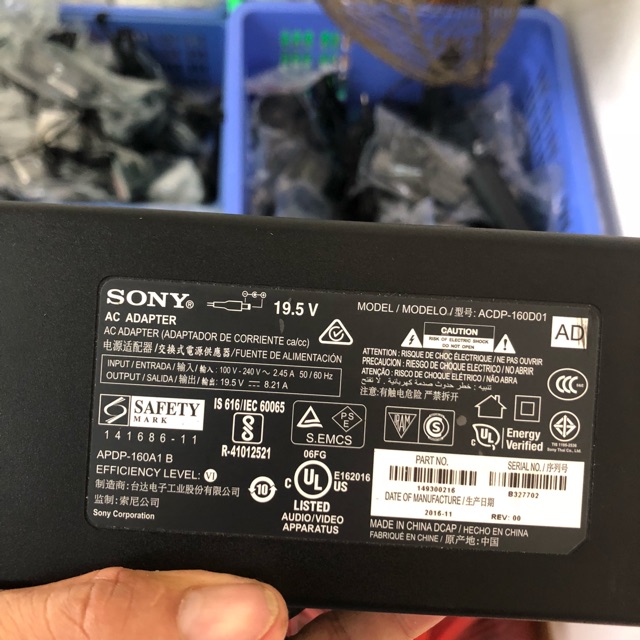 Adapter nguồn tivi sony 19.5V 8.21A chính hãng