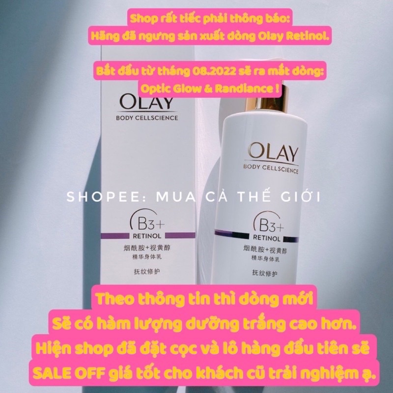 Dưỡng thể Olay B3 Retinol ( Olay Retinol Body )