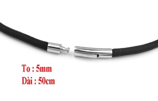 Dây chuyền nam inox ko đEn DN098
