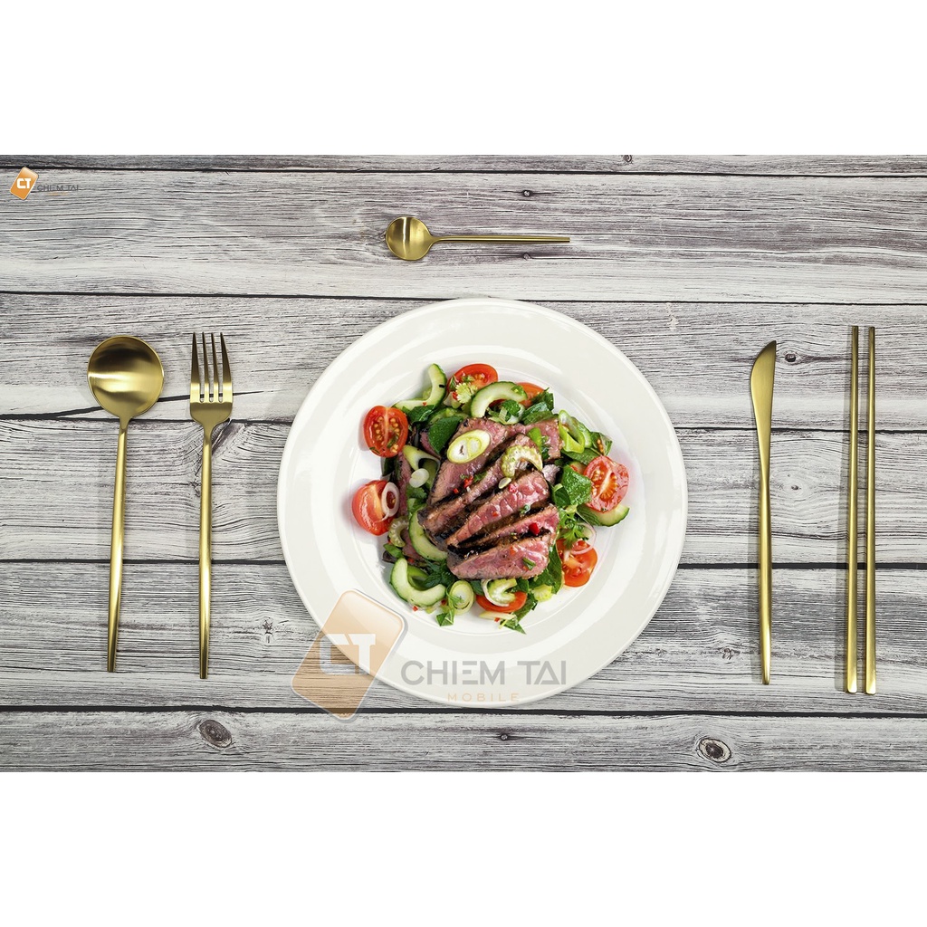 Bộ muỗng, đũa, nĩa, dao bằng thép không gỉ OUDING