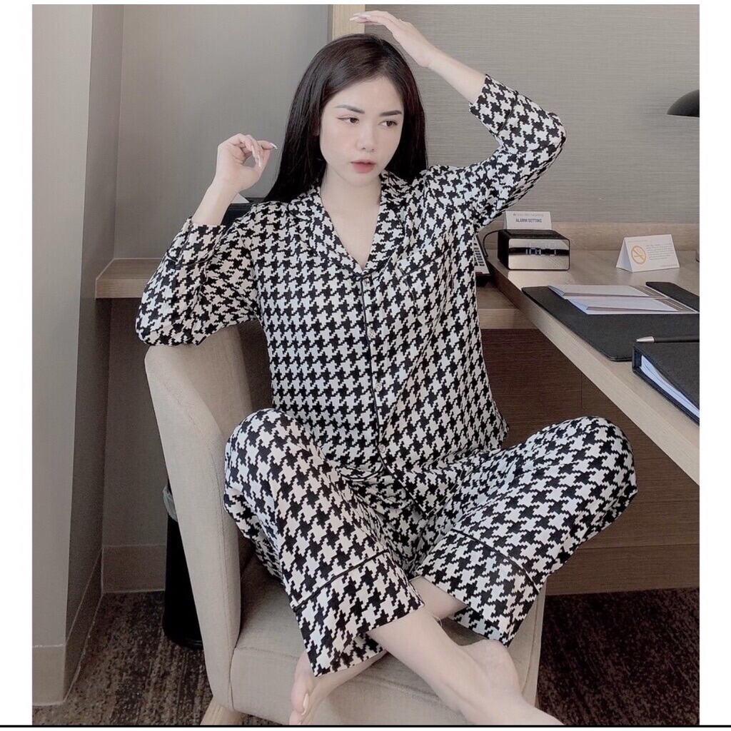 bộ pijama tay cộc quần dài hot hit