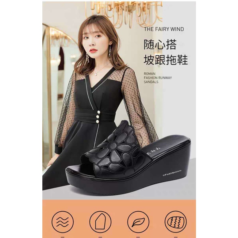 Dép Nữ Đế Xuồng Mềm Mại Thời Trang Mùa Hè 2021