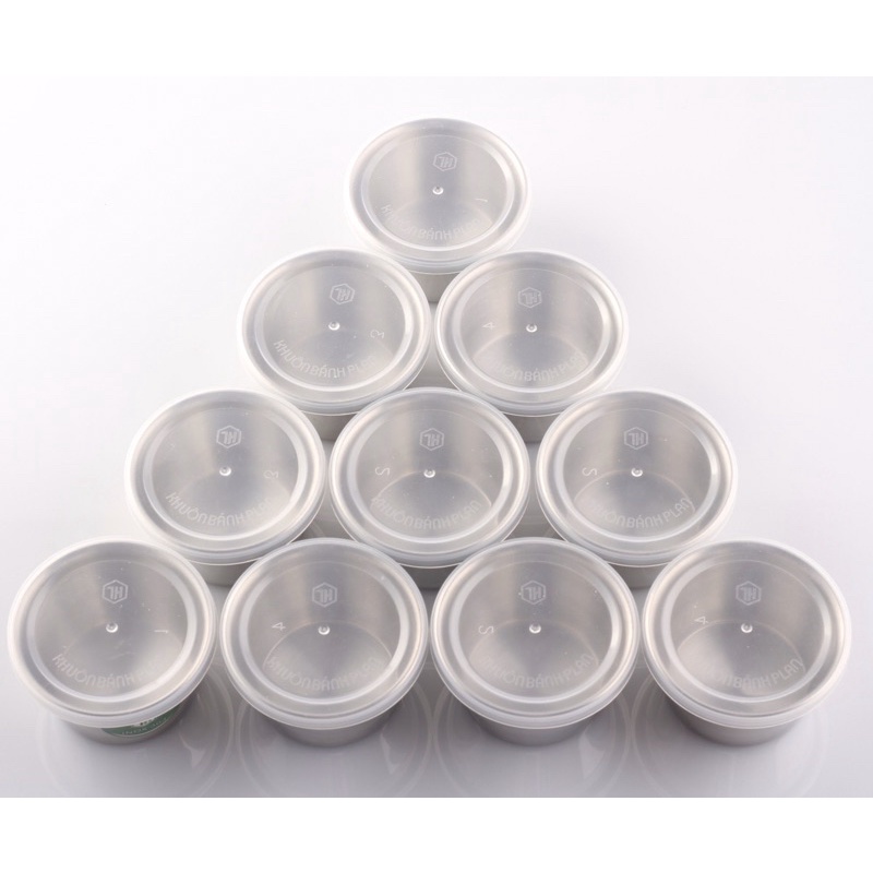 5 khuôn làm bánh flan, rau câu hình thú - inox 304 - có nắp