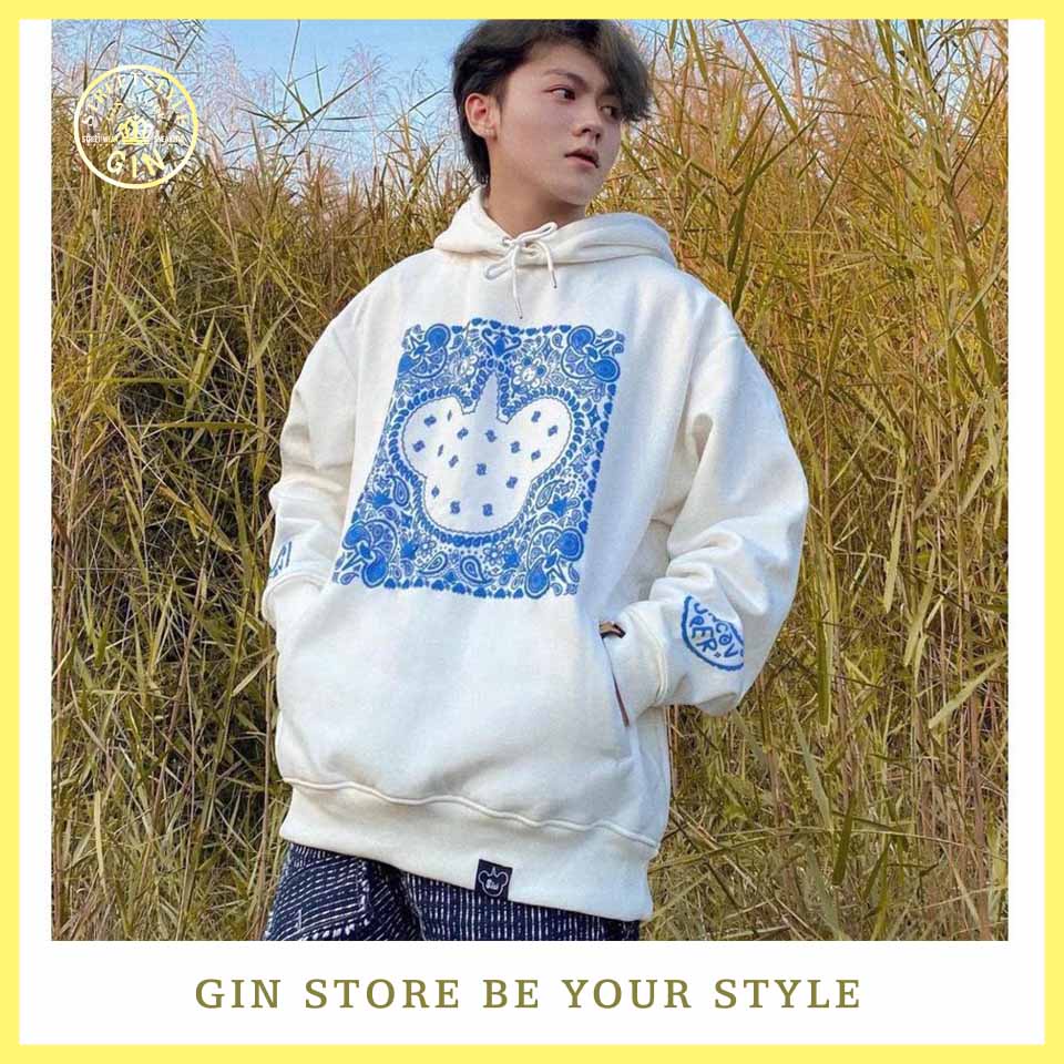 Áo khoác hoodie Uncover bandana chất nỉ bông form nam nữ unisex - Gin Store