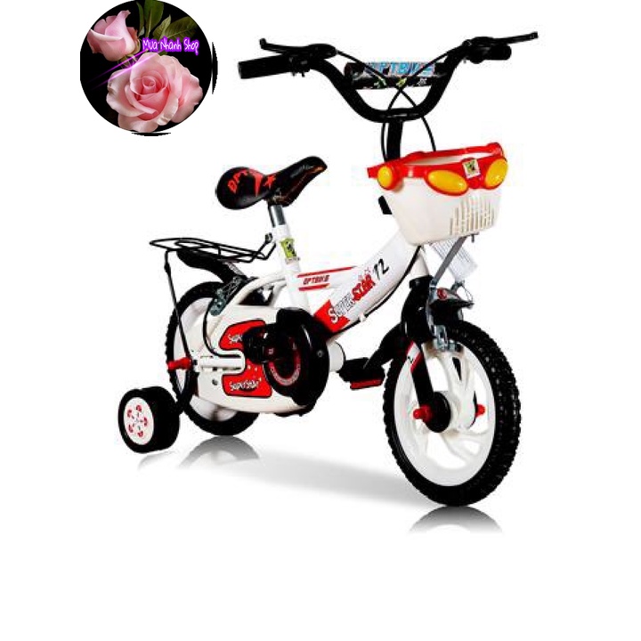 XE ĐẠP TRẺ EM  RÁP SẴN NHIỀU MÀU CHO BÉ 2-6 TUỔI Size 12 Inch,14 Inch SIÊU SAO CÓ CHUÔNG
