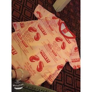 bộ quần áo in hình mì 4 tôm