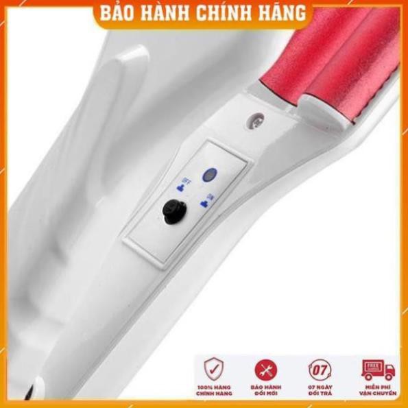 Máy Làm Tóc Sóng nước Bản To+Tặng (Máy xoăn mini+ Máy Là thẳng mini hoặc/dập xù mini)