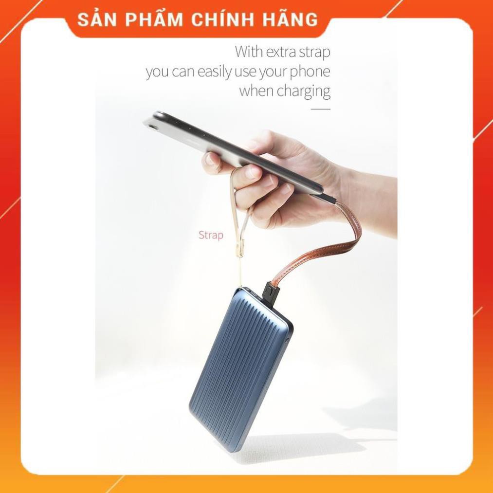 Pin dự phòng nhôm nguyên khối hỗ trợ sạc nhanh iphone Rockspace Evo 10.000 mAh - Hàng chính hãng bảo hành 12 tháng