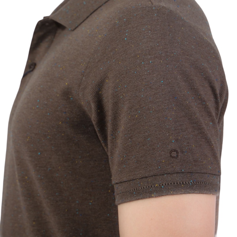 Áo polo ngắn tay Nam Owen  Cotton Bodyfit màu Nâu - APV23705