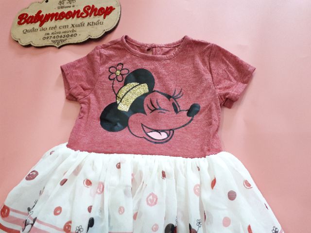 Váy tutu bé gái Minnie Disney dư xịn