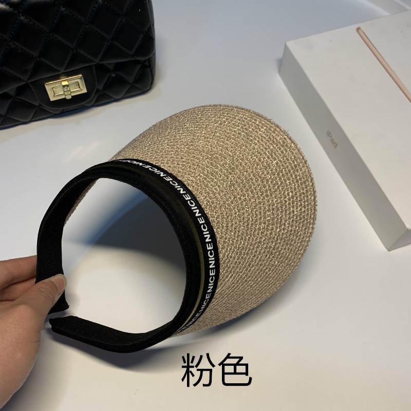 Mũ Cói Hở Chóp Chống Tia Cực Tím Thời Trang Đi Biển Mùa Hè Cho Nữ