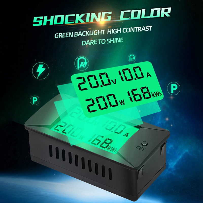 Thiết Bị Kiểm Tra Dung Lượng Pin Kỹ Thuật Số PZEM-025 DC 300v 50A