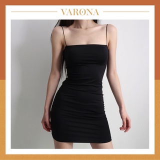 Váy 2 dây body dáng dài hoa nhí bản to varona store v02
