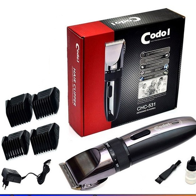 Tông Đơ Cắt Tóc Codol 531 Cắt Tóc Chuyên Nghiệp Tặng Kèm Phụ Kiện68]