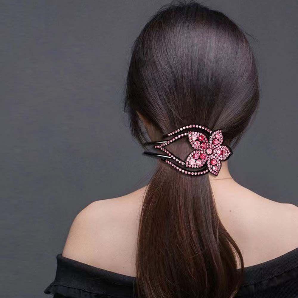 Kẹp Tóc Hình Hoa Phong Cách Hàn Quốc Ngọt Ngào Cho Nữ
