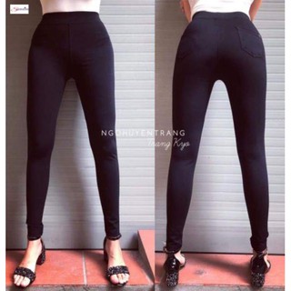 Quần legging hai túi mông form chuẩn