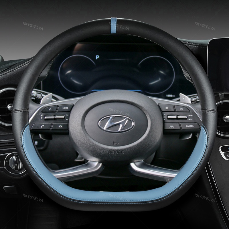 Vỏ Bọc Vô Lăng Xe Hơi Hình Chữ D Cho Hyundai Tucson 2021 NX4 Elantra 7th Sonata 10th 2020 2021 Santa Fe 2014-2020