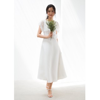 ĐẦM PHỐI REN ĐÍNH NƠ - D1114