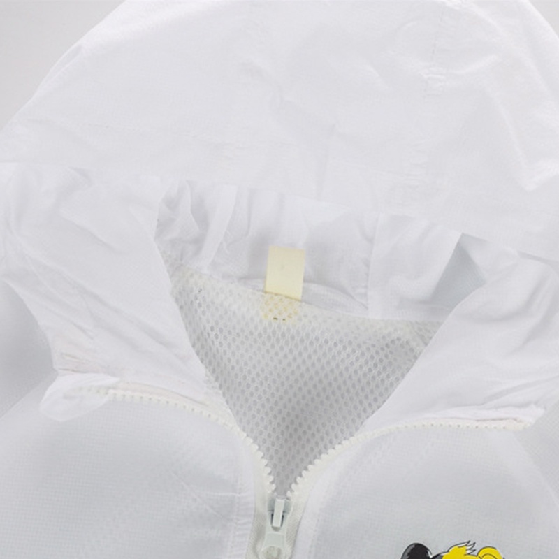 Áo Khoác Chống Nắng Màu Trơn In Hình Chuột Mickey Dễ Thương Cho Bé 4-8 Tuổi