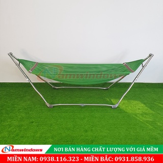 Bộ Võng Xếp SIÊU GỌN Thế Hệ Mới 1 MINH QUỐC | INOX Phi 32 -  cỡ lớn - Bảo hành 5 năm (bao gồm lưới võng)