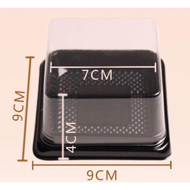 10 Hộp đế đen đựng bánh trung thu đủ size