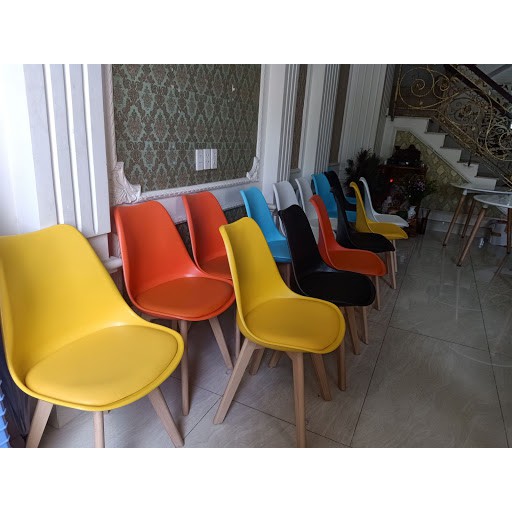 Ghế đệm Eames Nhập Khẩu Chân Gỗ Đủ Màu | BigBuy360 - bigbuy360.vn