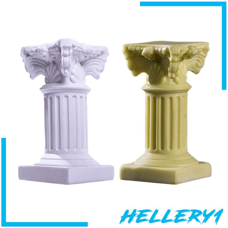 [Hellery1] Chân Đứng Cột Tiểu Cảnh La Mã Để Bàn Trang Trí Phong Cảnh Hy Lạp
