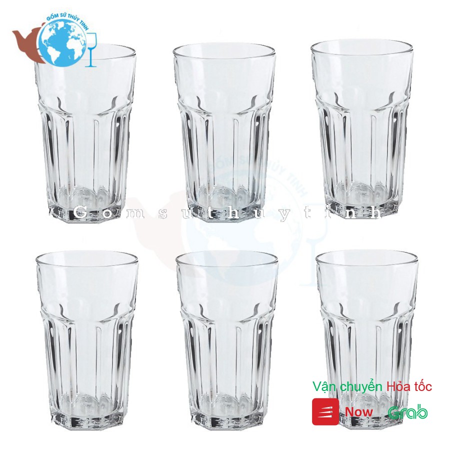 Bộ 6 ly thủy tinh uống sinh tố 410ml