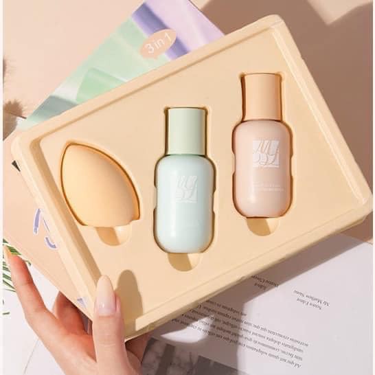 Bộ kem nền trang điểm +mút Maycheer | BigBuy360 - bigbuy360.vn