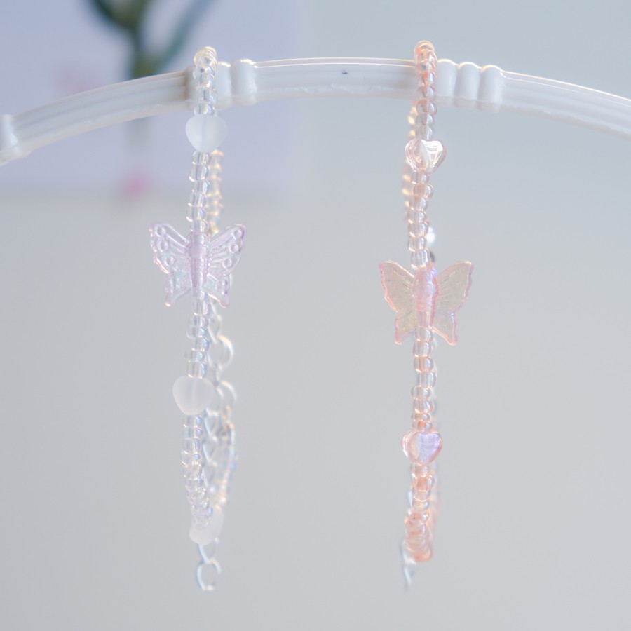 BUTTERFLY BRACELET BEADS vòng tay hạt cườm hình butterfly xinh xắn