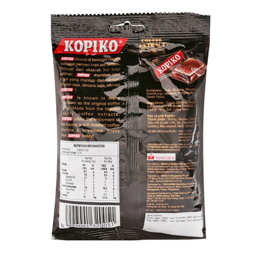 Gói Kẹo Kopiko Coffee 150g date 2020