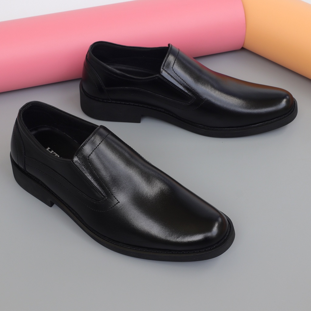 Giày lười nam da bò mũi tròn - HT.NeO1050