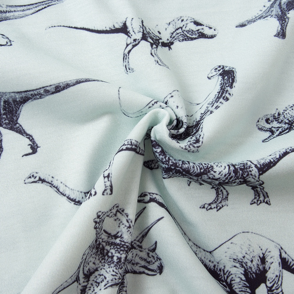 Áo liền quần Mikrdoo in họa tiết khủng long dễ thương cho bé trai sơ sinh