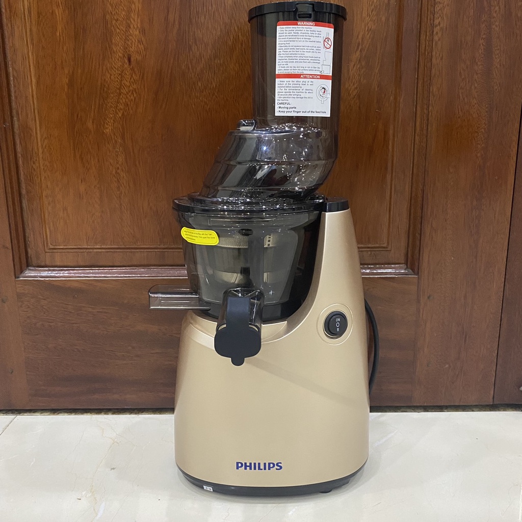 Máy Ép Chậm  Máy Ép Trái Cây PHILIPS HR-1968 Kiểu Dáng Sang Trọng Công xuất 250W Dung Tích 800ml Hàng Chính Hãng