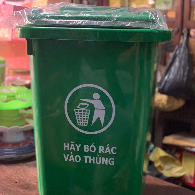 THÙNG RÁC CÔNG NGHIỆP NHỰA HIỆP THÀNH 60 LÍT -CÓ BÁNH XE