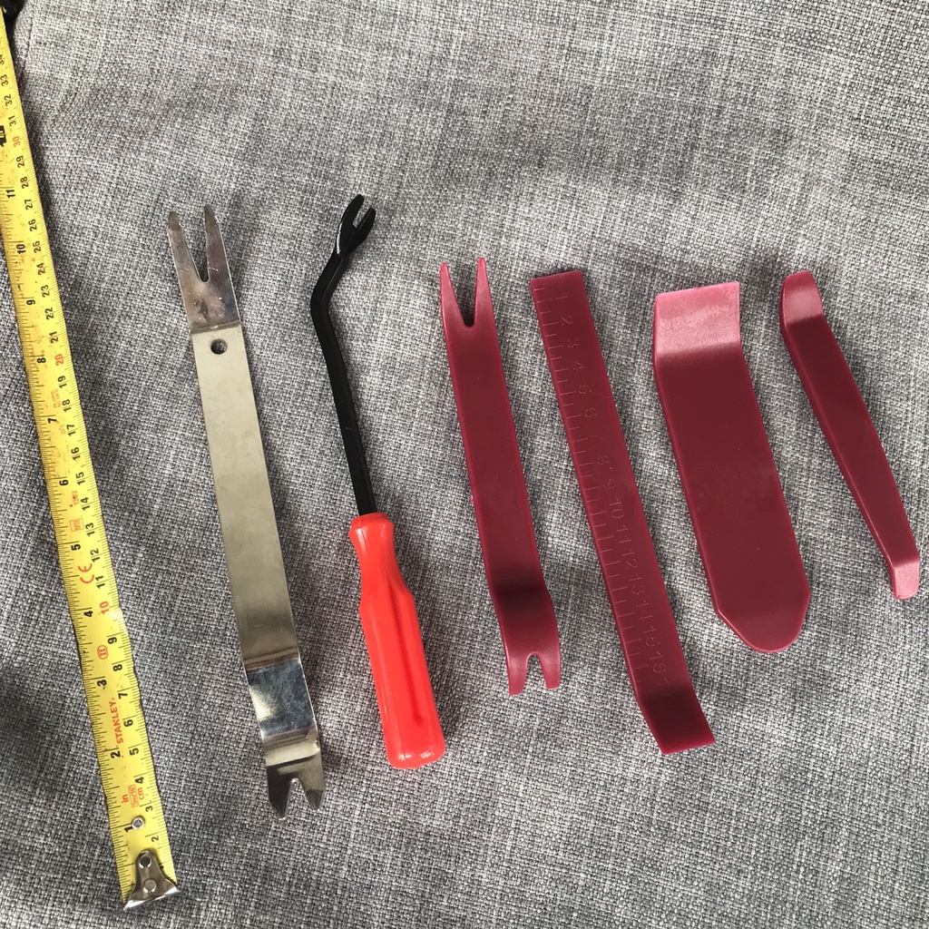 Bộ 6 cây nhổ ốc nhựa, tháo lắp các chi tiết nội thất ô tô