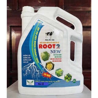 Hữu cơ ROOT 2 đậm đặc 5L - Phân bón tưới gốc rễ - Giàu dưỡng chất cho hoa kiểng - Kích rễ cực mạnh - Siêu kích đọt
