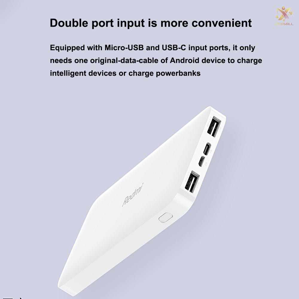 Bộ Sạc Pin Dự Phòng 10000mah Cho Điện Thoại Redmi