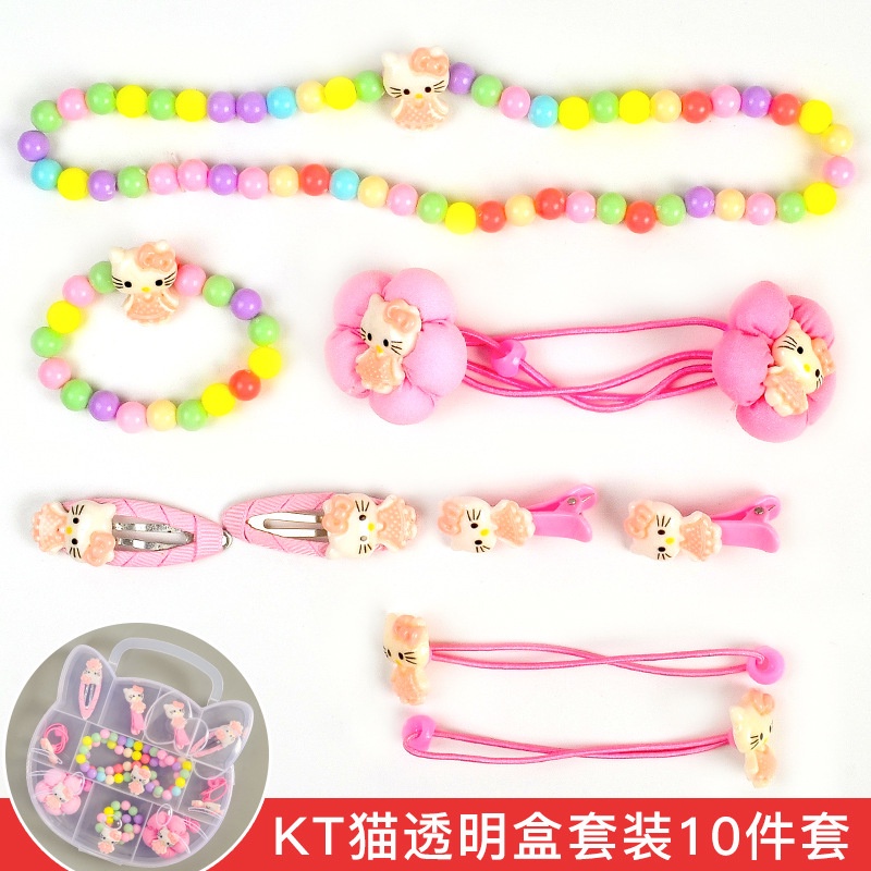 Hộp kẹp tóc nơ kitty xinh xắn cho bé gái