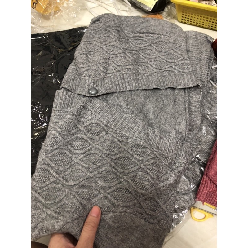 Áo khoác thun len trung niên | BigBuy360 - bigbuy360.vn