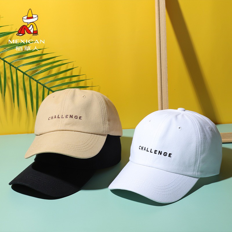 Mũ lưỡi trai nam nữ thêu chữ Challenge form unisex nhiều màu - MK05
