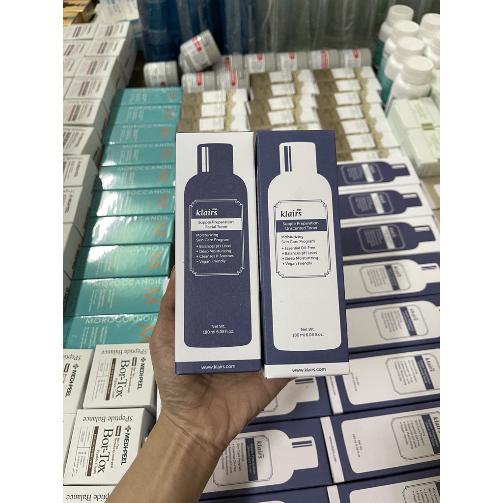 [Chính Hãng] Nước hoa hồng Klairs không mùi Supple Preparation Unscented Toner dưỡng ẩm mềm da 180ml | BigBuy360 - bigbuy360.vn