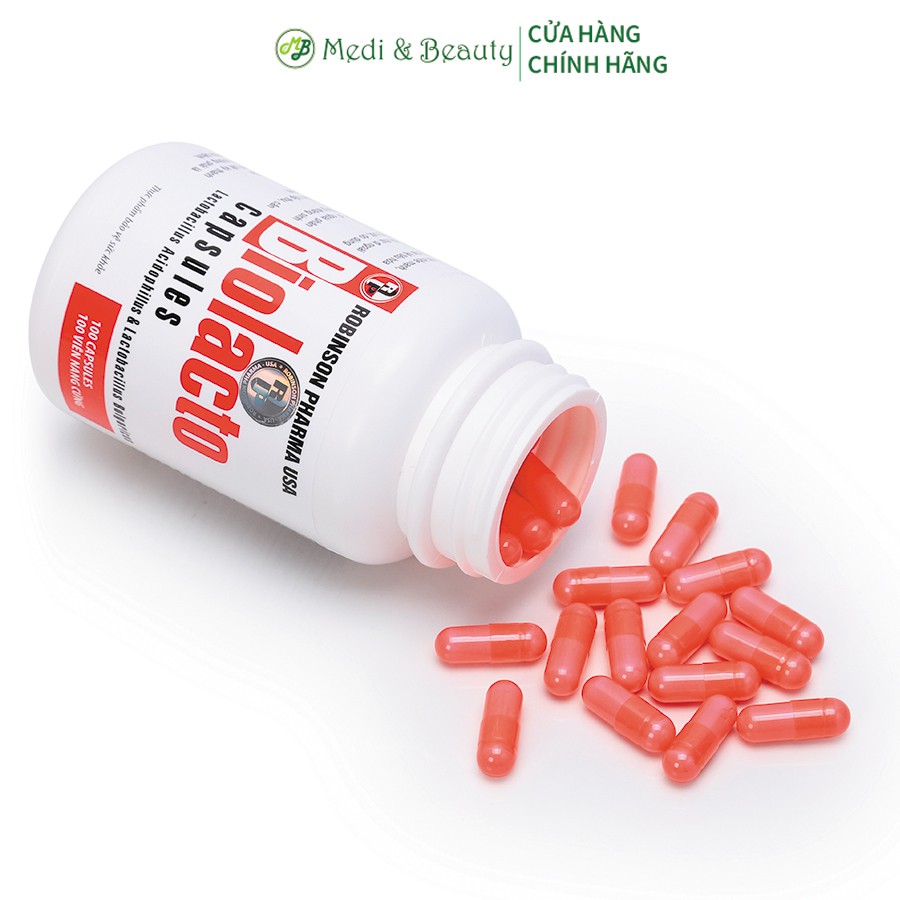 Viên uống hỗ trợ tiêu hóa, giảm đầy bụng, khó tiêu, táo bón BIOLACTO chai 100 viên